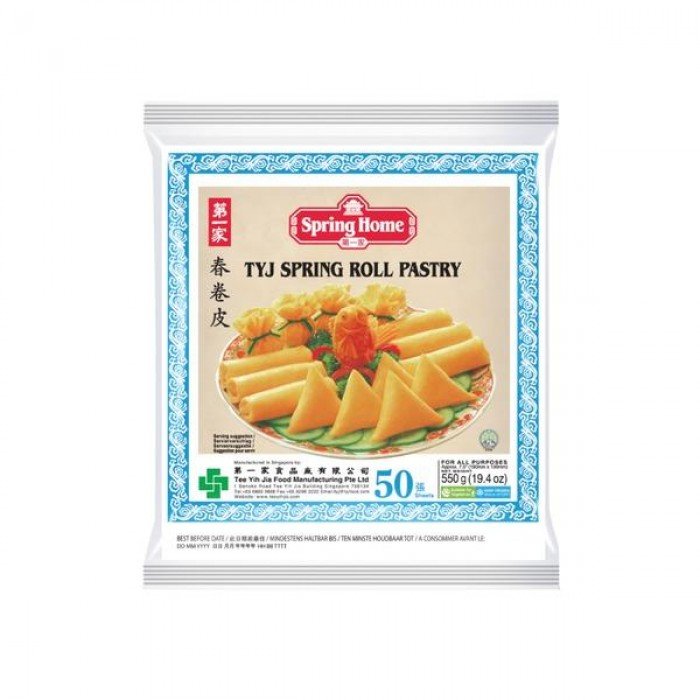 Spring Home TYJ Spring Roll Pastry, un paquete de 550 g con 50 láminas