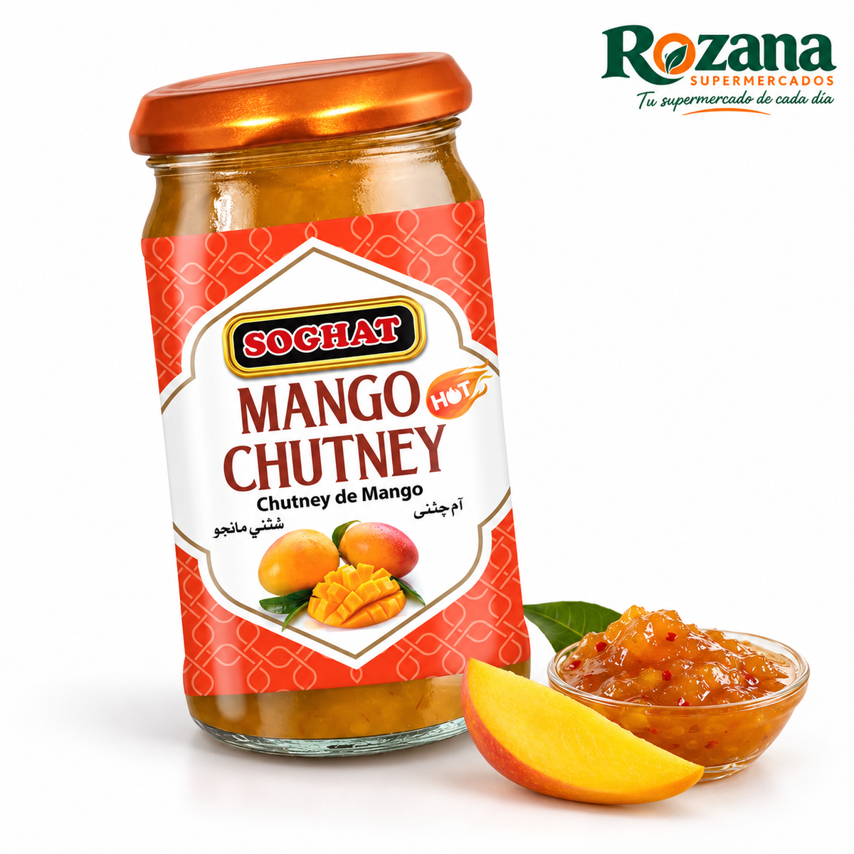 Soghat Chutney de mango 430 g — presentación Rozana