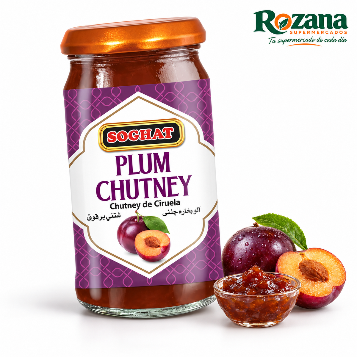 Soghat Chutney de ciruela 430 g — presentación Rozana