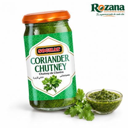 Soghat Chutney de cilantro 340 g — presentación Rozana