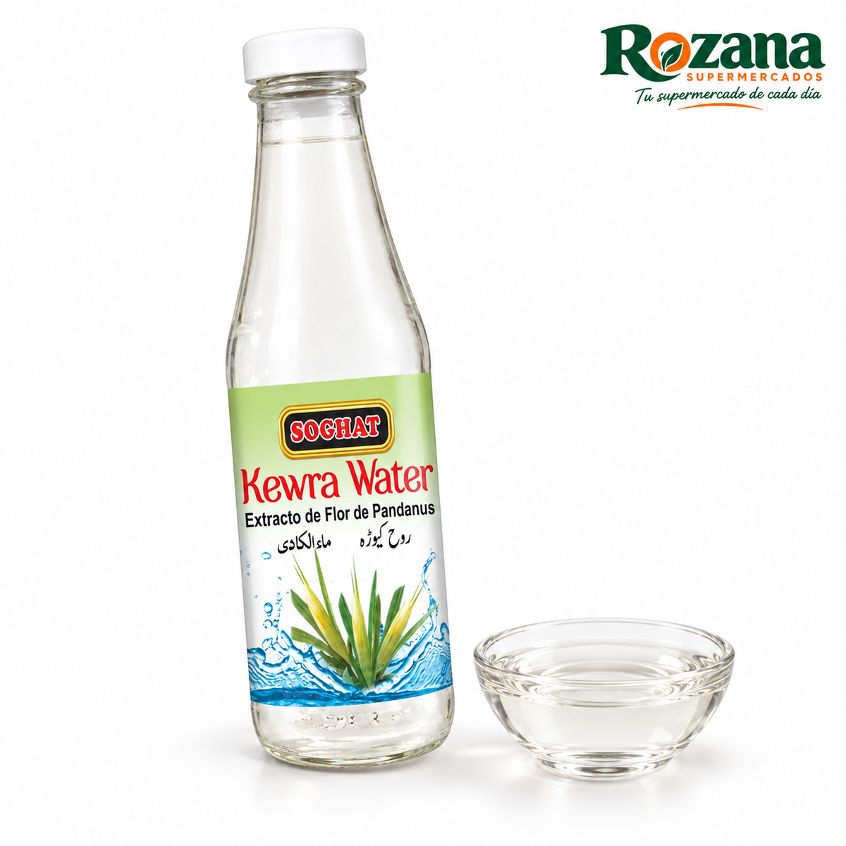 Soghat Agua de kewra 300 ml — presentación Rozana