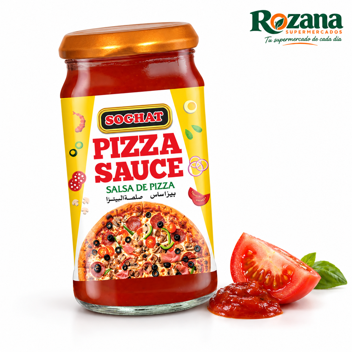 Soghat Salsa para pizza 350 g — presentación Rozana