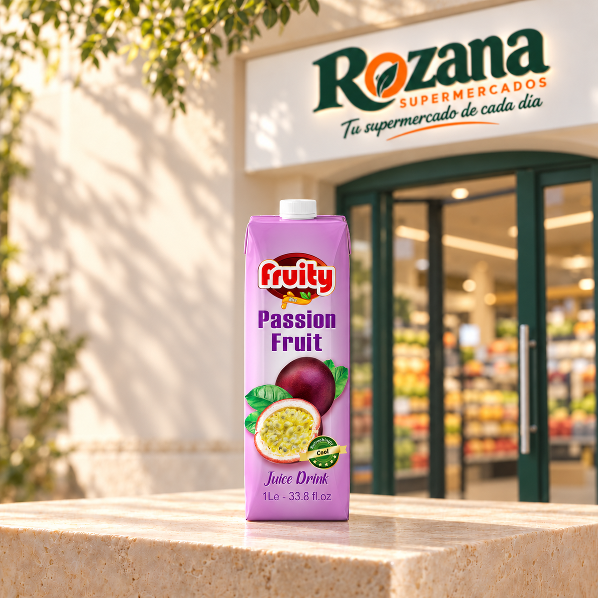 Fruity Zumo de maracuyá 1 L — Rozana