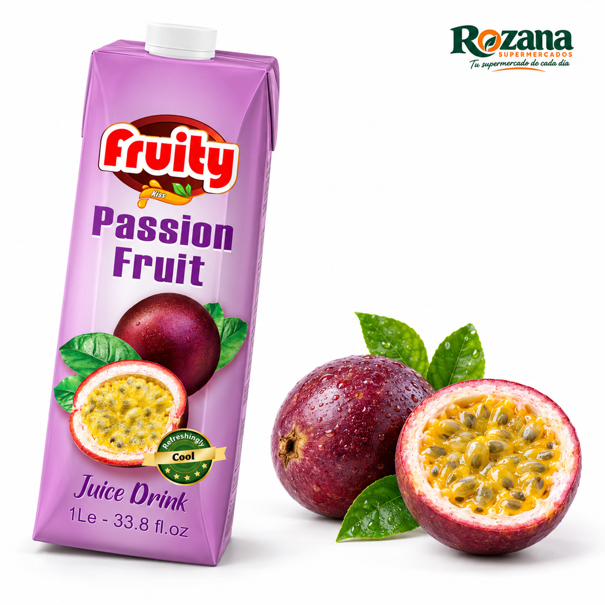Fruity Zumo de maracuyá 1 L — presentación Rozana