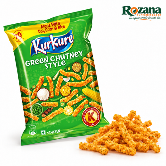 Kurkure Green Chutney 70 g · India — presentación Rozana