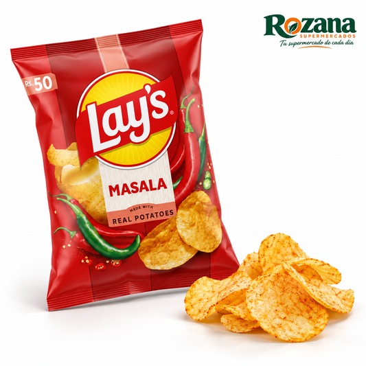 Lay’s Masala 70 g · Pakistán — presentación Rozana