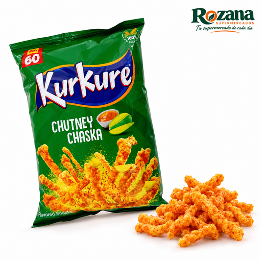 Kurkure Chutney Green 70 g · Pakistán — presentación Rozana