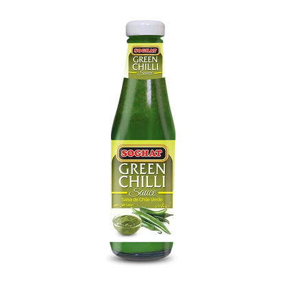 Soghat Green Chilli Sauce 350 gm — fotografía original del proveedor